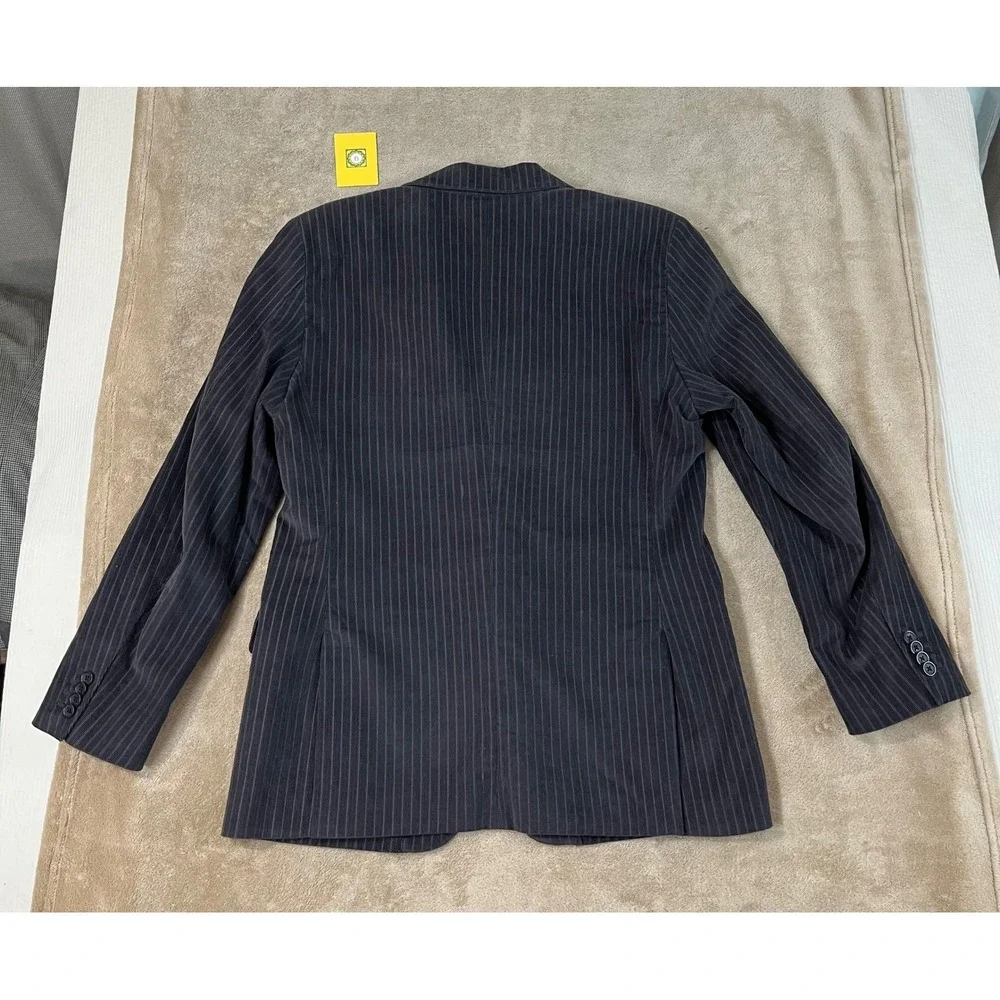 Banana Republic Corduroy Pinstripe Blazer Men's 40 S Gray Sport Coat 519080 EUC